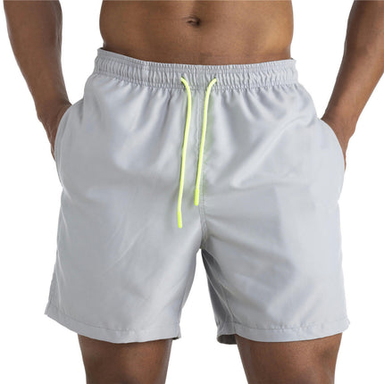 Men's Swim Trunks Quick Dry Beach Shorts with Pockets and Mesh Lining