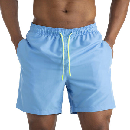 Men's Swim Trunks Quick Dry Beach Shorts with Pockets and Mesh Lining