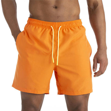 Men's Swim Trunks Quick Dry Beach Shorts with Pockets and Mesh Lining