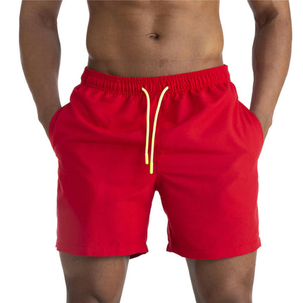 Men's Swim Trunks Quick Dry Beach Shorts with Pockets and Mesh Lining