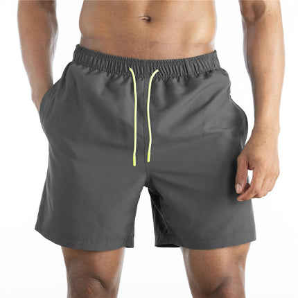 Men's Swim Trunks Quick Dry Beach Shorts with Pockets and Mesh Lining