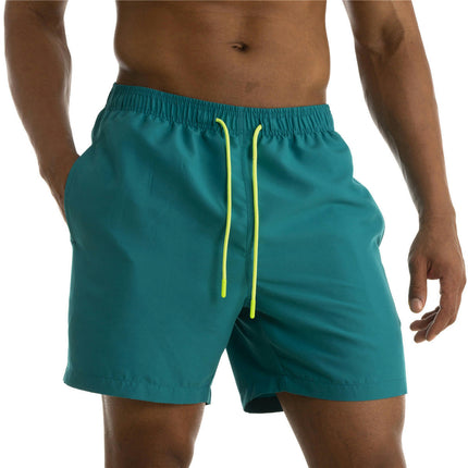 Men's Swim Trunks Quick Dry Beach Shorts with Pockets and Mesh Lining