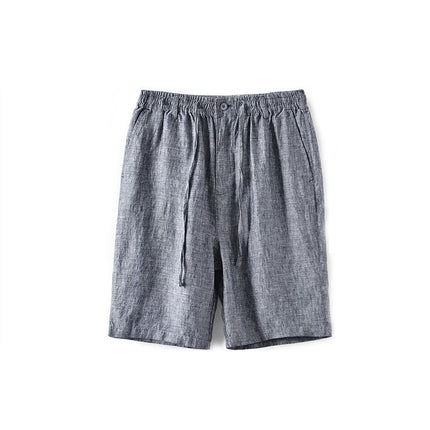 Men's Shorts Casual Linen Drawstring Summer Beach Shorts for Men