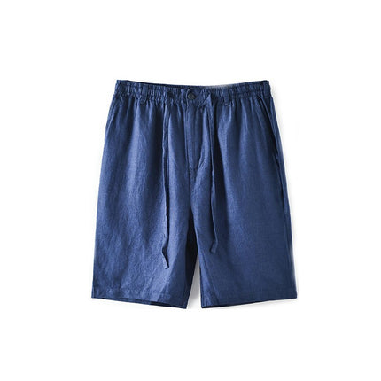 Men's Shorts Casual Linen Drawstring Summer Beach Shorts for Men