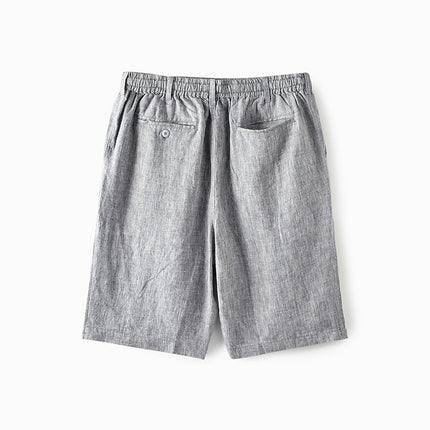 Men's Shorts Casual Linen Drawstring Summer Beach Shorts for Men