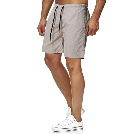 Men's Shorts Casual Elastic Waist Athletic Gym Summer Beach Shorts with Pockets