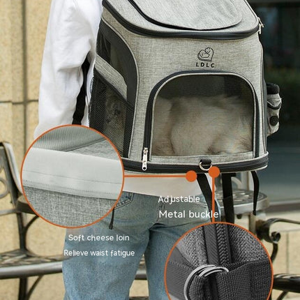 Dog Backpack Carrier, Cat Backpacks for Carrying Small Large Cats, Pet Carrier Back Pack, Ventilated Soft Sided Dog Cat bags