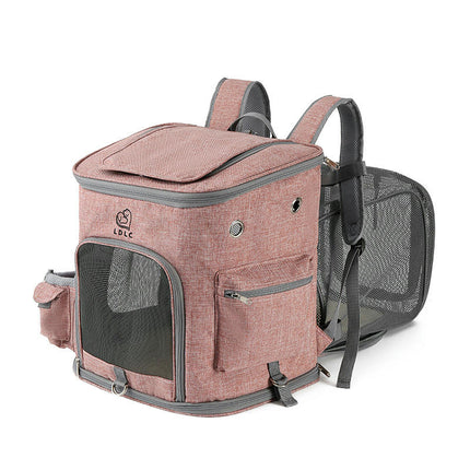 Cat Backpack Expandable Pet Carrier Backpack for Small Cats and Dogs, Foldable Dog Carrier Backpack