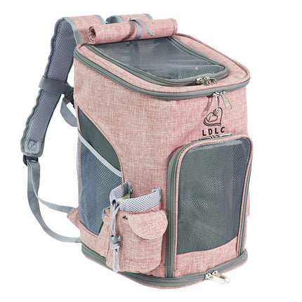 Cat Backpack Expandable Pet Carrier Backpack for Small Cats and Dogs, Foldable Dog Carrier Backpack