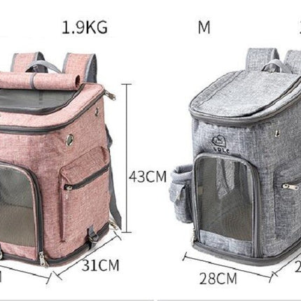 Cat Backpack Expandable Pet Carrier Backpack for Small Cats and Dogs, Foldable Dog Carrier Backpack