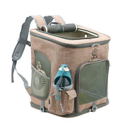 Cat Backpack Expandable Pet Carrier Backpack for Small Cats and Dogs, Foldable Dog Carrier Backpack