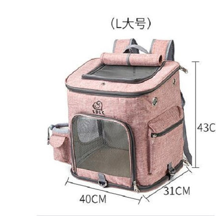 Dog Backpack Carrier with Upgraded Waist Protection Design, Cat Backpacks for Carrying Pets Up to 22 Pounds