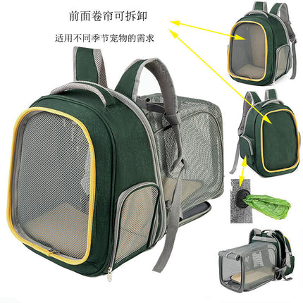 Cat Carrier Backpack with Breathable Mesh Expandable Cat Backpack, Best Choice for Travel Hiking Camping Outdoor