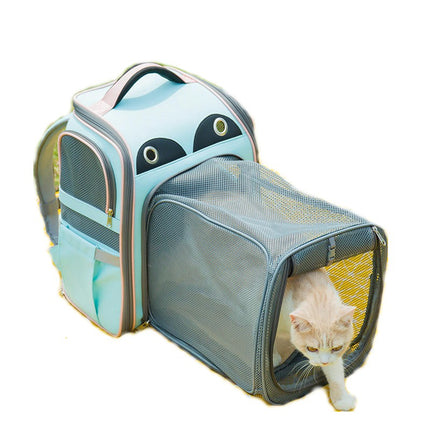 Cat Carrier Backpack with Breathable Mesh Expandable Cat Backpack, Best Choice for Travel Hiking Camping Outdoor