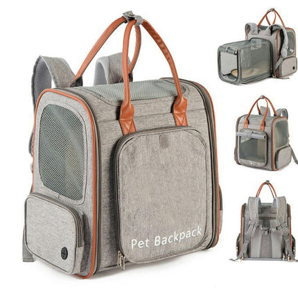 Expandable Cat Carrier - Breathable Cat Carrier for Small To Medium Sized Cats Up To 16 lbs.