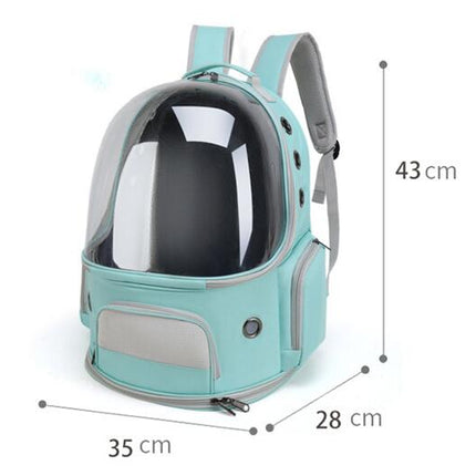 Cat Backpack Carrier, Breathable Bubble Capsule Pet Backpack Carrier with Window fr Cats Puppies Dogs Lightweight Rucksack