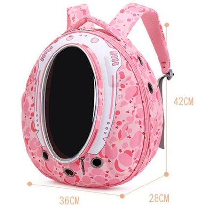 Pet Travel Carrier, Cat Dog Dome Space Capsule Bubble Backpack, Portable Waterproof Breathable Knapsack for Hiking