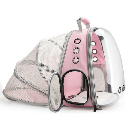 Large Cat Backpack Carrier, Front & Back Extension Clear Pet  Backpack Carrier for Fat Cat Small Dog up to 8kg