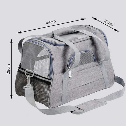 Soft Sided Pet Carrier for Dogs & Cats Comfort Under Seat Travel Tote Bag Backpack, Travel Bag for Small Animals