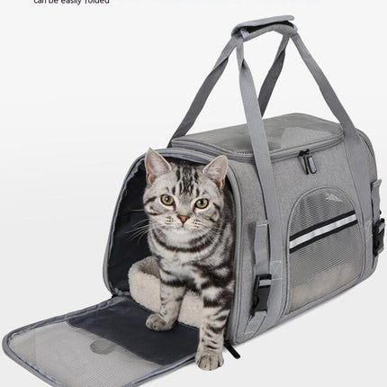 Soft Sided Pet Carrier for Dogs & Cats Comfort Under Seat Travel Tote Bag Backpack, Travel Bag for Small Animals