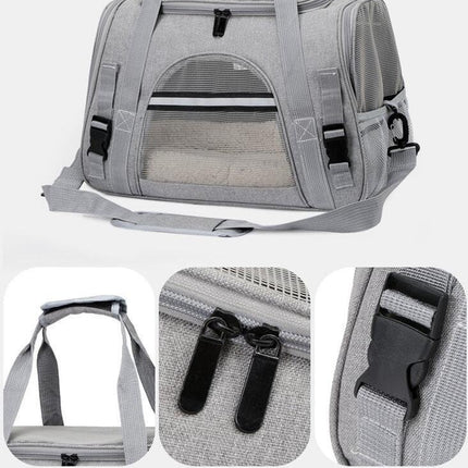 Soft Sided Pet Carrier for Dogs & Cats Comfort Under Seat Travel Tote Bag Backpack, Travel Bag for Small Animals