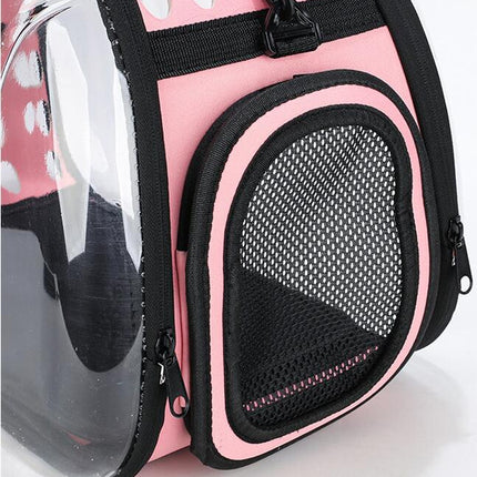 Pet Carrier Clear Detachable Ventilated Comfortable Portable Tote Handbag Cats Travel Carrier for Small Dogs Kitten