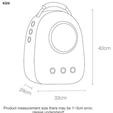 Cat Carrier Backpack, Pet Carrier Backpack Front Pack for Small Medium Cat Puppy Dog Carrier Backpack Capsule