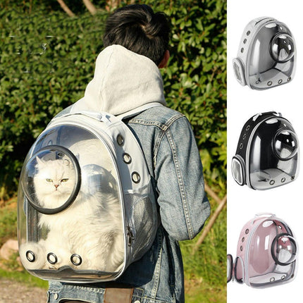 Cat Carrier, Pet Backpack Bubble Backpack, Outdoor Waterproof Transparent Capsule Pet Backpack