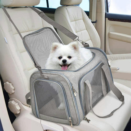 Pet Carrier for Small Cats, Soft Sided Pet Carrier for Small Dogs, Pet Privacy Travel Carrier