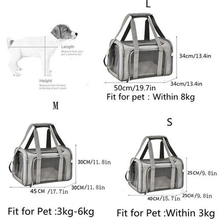 Pet Carrier for Small Cats, Soft Sided Pet Carrier for Small Dogs, Pet Privacy Travel Carrier