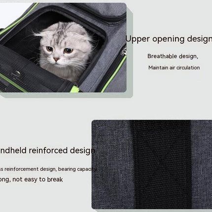 Cat Carrier Bag,Airline Approved Pet Carrier Soft Side Pet Travel  Expandable Foldable Dog Carrier with Fleece Pad