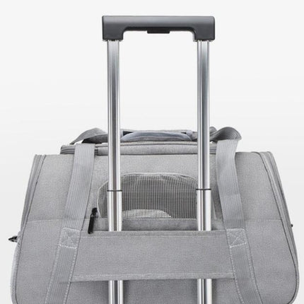 Soft-Sided Carriers for Small Medium Cats and Dogs Air-Plane Travel On-Board Under Seat Carrying Bag with Fleece Bolster