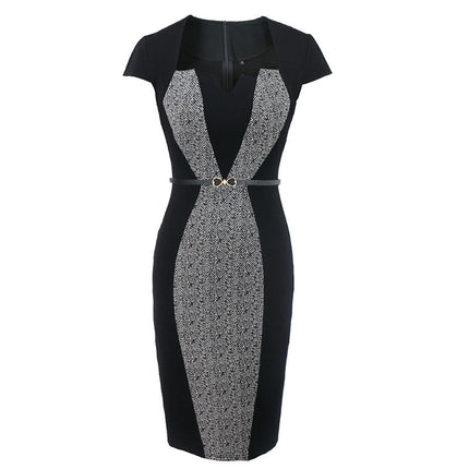 Women's Vintage Slim Style Short Sleeve Pencil Dress