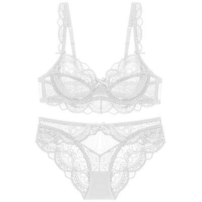 Women's Lingerie Sets Two Piece Sexy Lingerie Floral Lace Bra and Panty Sets for Women