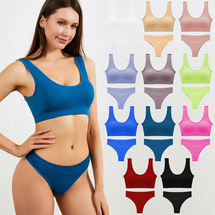 Women Lingerie Set Wireless Bra and Panty Set for Everyday and Sports