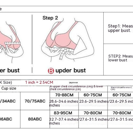 Women's Underwear Set No Wires Bottoming Vest Seamless Padded Bra Set