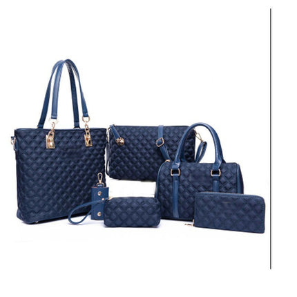 Women's 6 Pcs Bag Set, Handbag, Shoulder Bag, Crossbody Bag, Large Capacity Bag Purse Clutch