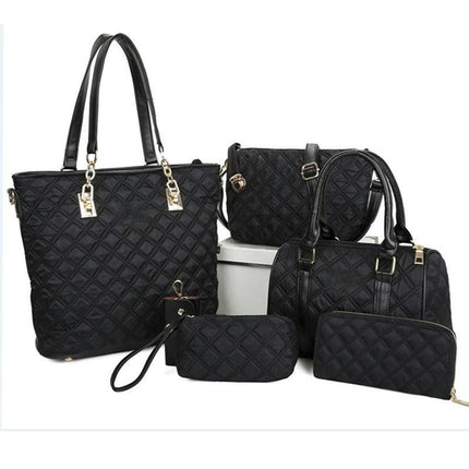 Women's 6 Pcs Bag Set, Handbag, Shoulder Bag, Crossbody Bag, Large Capacity Bag Purse Clutch