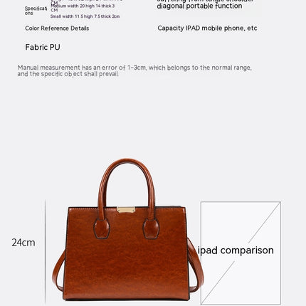 Simple Bags for Women Purses Satchel Handbags for Women Shoulder Tote Bags Clutch Bag 3 Pcs