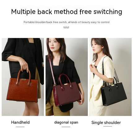 Simple Bags for Women Purses Satchel Handbags for Women Shoulder Tote Bags Clutch Bag 3 Pcs