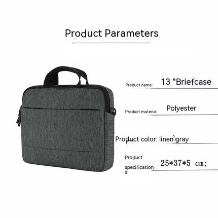 Laptop Shoulder Messenger Bag Carrying Case Briefcase Slim Protective Computer Sleeve with Handle Strap