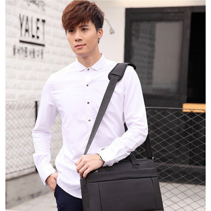 15-inch Waterproof Laptop Bag, Shoulder Crossbody Bag, Business Crossbody Briefcase for Men