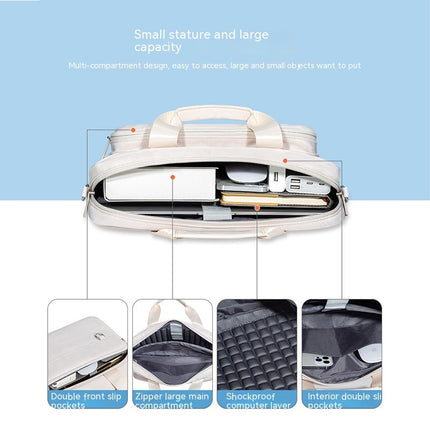 Laptop Bag,Shockproof Padded Laptop Case Briefcase Computer Bag Messenger Bag Work Bag