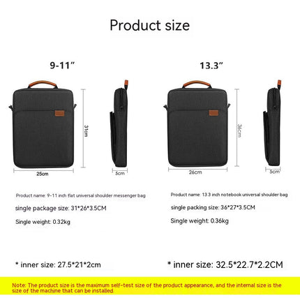 Laptop Sleeve Bag Notebook Carrying Case with for work Waterproof Computer Messenger Bag