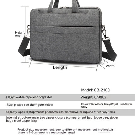 Laptop Bag Business Briefcase 13 inch 14 inch 15 inch Notebook Shoulder Bag Waterproof Computer Case