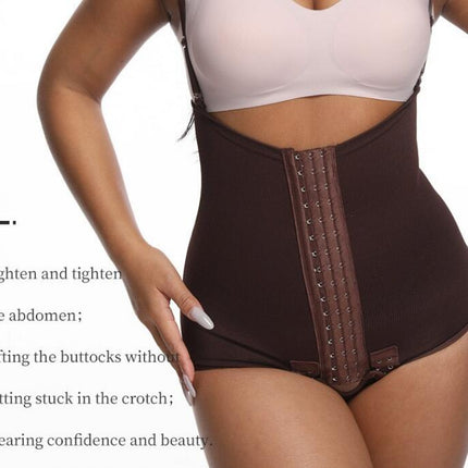 Women's Removable Straps Seamless Shapewear Bodysuit Bustier Sling Tummy Lift Hip Corset