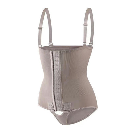 Women's Removable Straps Seamless Shapewear Bodysuit Bustier Sling Tummy Lift Hip Corset