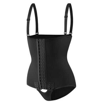 Women's Removable Straps Seamless Shapewear Bodysuit Bustier Sling Tummy Lift Hip Corset