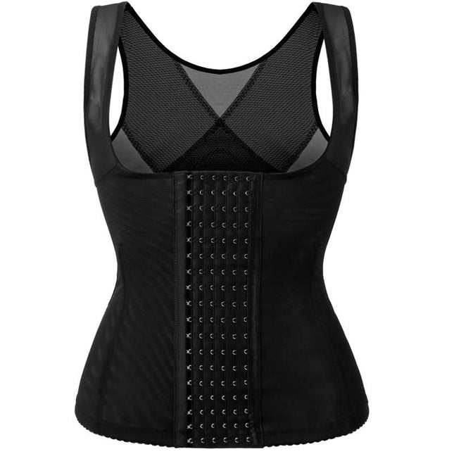 Women's Underbust Waist Training Steel Boned Shapewear Corseted Tummy Tightening Chest Tightening Vest