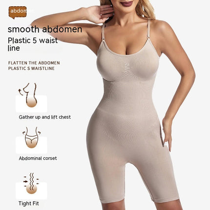 Women's Bodysuit Mid Thigh Shaper Tummy Control Bodysuit Seamless Shapewear